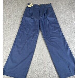 Dockers Chino Pants Mens 28x31 Blue Pleated High Wide Cotton Stretch  Workwear